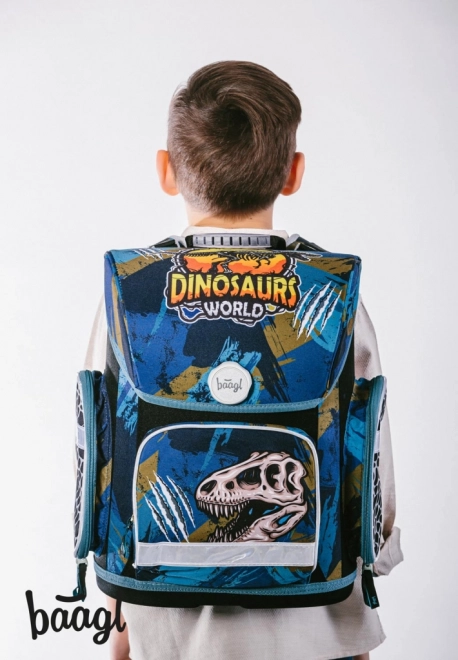 BAAGL SET 3 Ergo Dinosaurs World: aktovka, penál, sáček