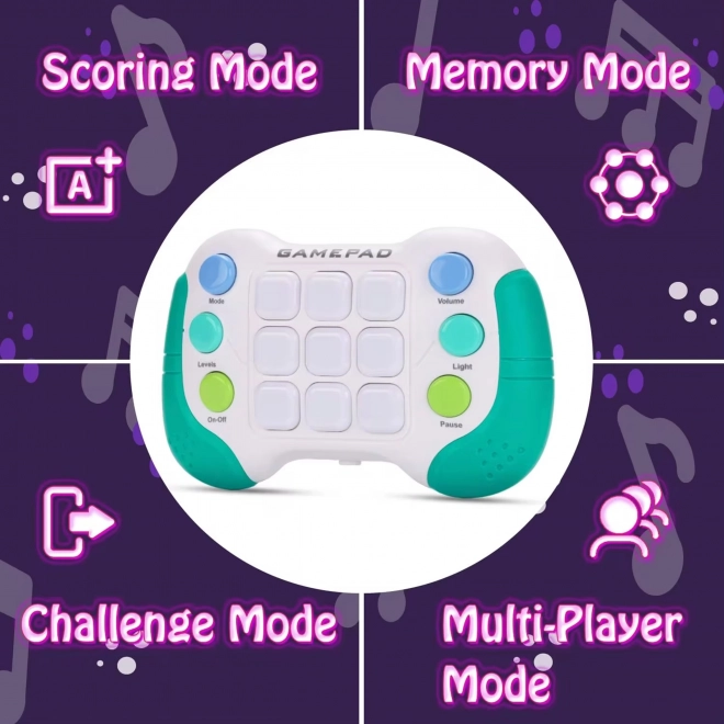 Elektronická hra WOOPIE Pop-It Fidget Toy Gamepad modrý