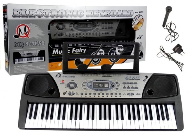Elektronické klávesy s mikrofonem