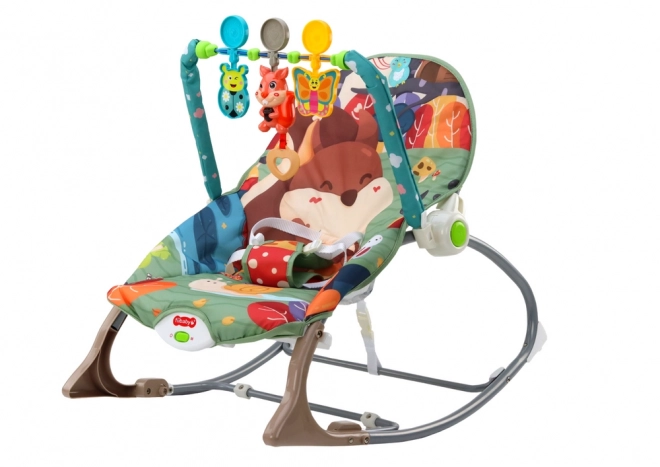 Houpací křeslo Lounger 2v1 Vibration Sound Fox