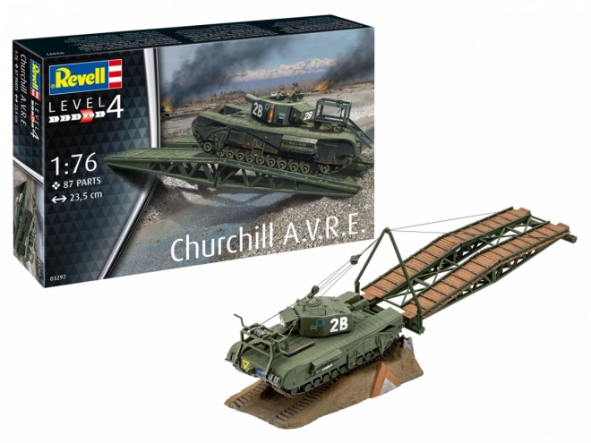 Plastikový model Churchill A.V.R.E 1/76