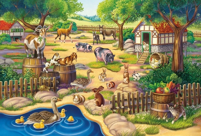 Puzzle Má oblíbená zvířátka 3x48 dílků