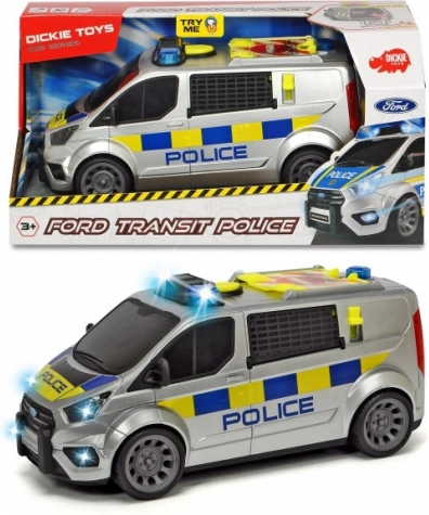 Policejní vůz FORD Transit se světly a zvuky, 28 cm