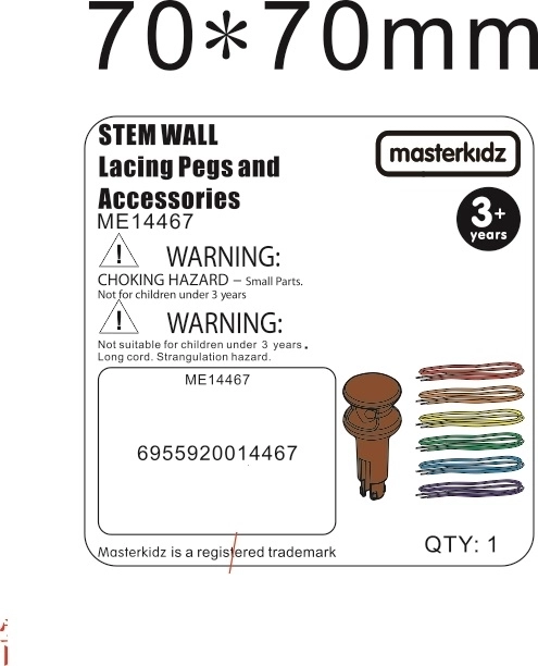 Masterkidz sada kolíčků a šňůrek na STEM vědecko-kreativní tabuli