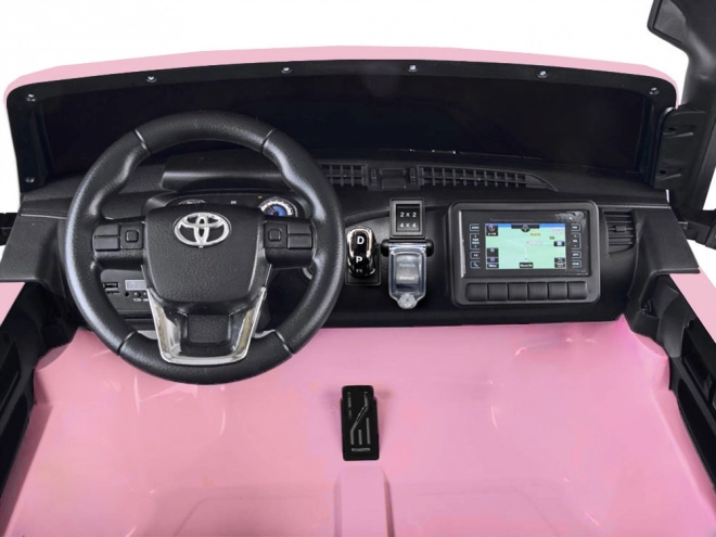 Terénní auto na akumulátor Toyota Hilux pro dvě osoby – Růžová