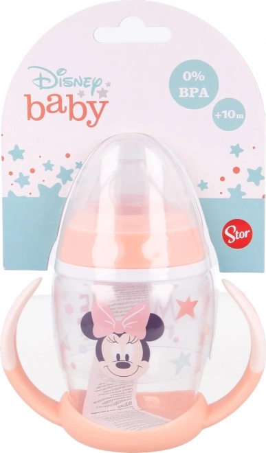 Hrneček s oušky a silikonovým náustkem Minnie 270ml