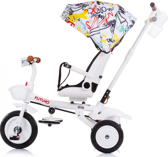 CHIPOLINO Tříkolka se stříškou Futuro 2v1 Graffiti