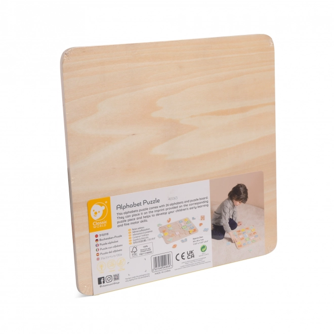 Dřevěné puzzle Montessori učení abecedy