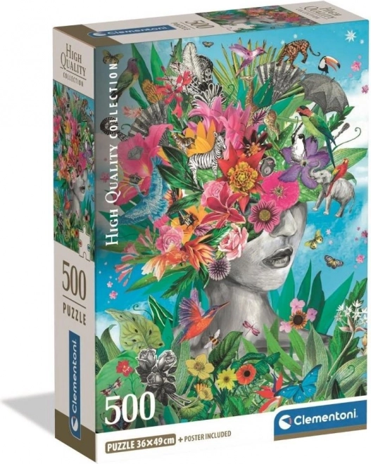 Puzzle Hlava v džungli