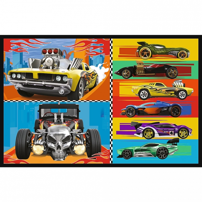 Puzzle 2x70 Auta Hot Wheels