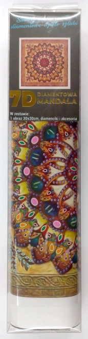 Norimpex Diamantové malování 7D Zlatá mandala 30x30cm