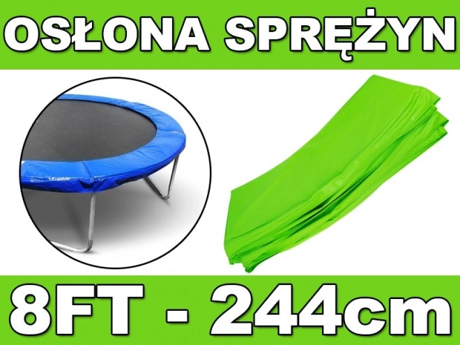 Ochranný límec pružin SkyRamiz Zelený pro zahradní trampolínu 244 cm/8FT