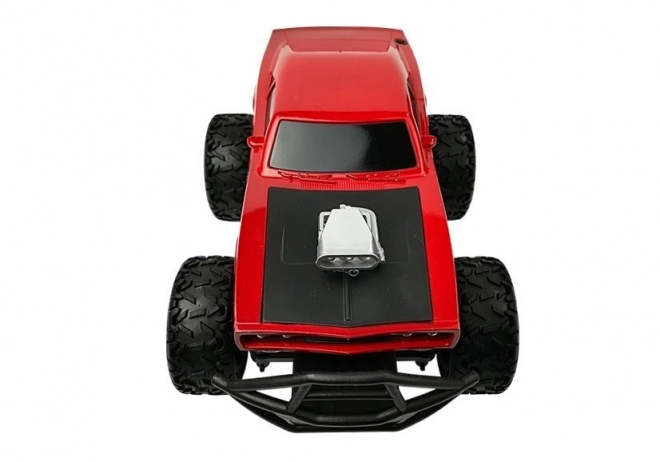 Červené dálkově ovládané terénní auto R/C