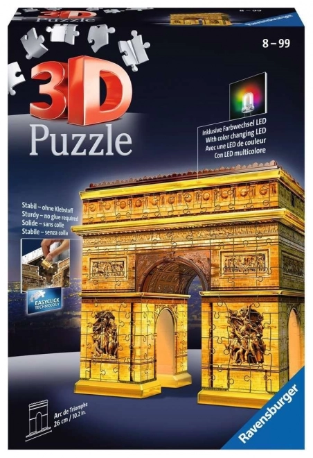Svítící 3D puzzle Noční edice Vítězný oblouk