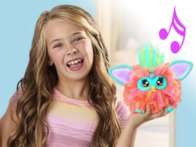 Furby v korálové barvě