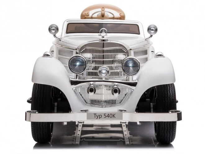 Retro auto na akumulátor Mercedes-Benz 540K – Bílé