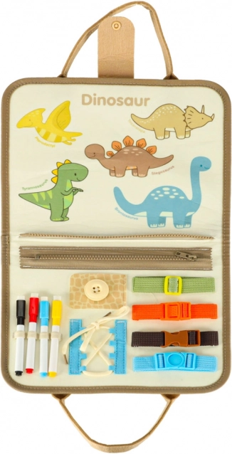Montessori smyslový kufřík s dinosaury