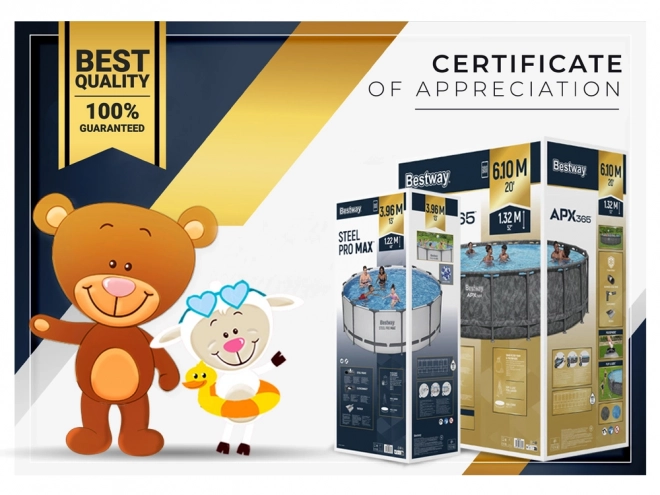 Bestway Steel Pro kruhový bazén s rámem