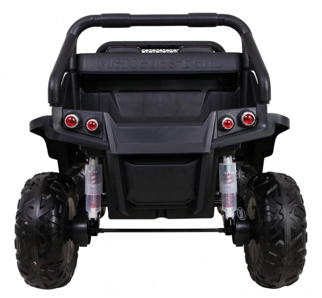 Mercedes Benz Unimog pro děti barva Moro + 4x4 + dálkové ovládání + nosič zavazadel + startování zdarma + rádio MP3 + LED dioda