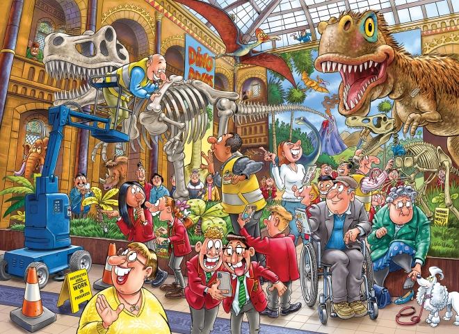 Puzzle JUMBO WASGIJ Mystery 24: Plíseň v muzeu 1000 dílků