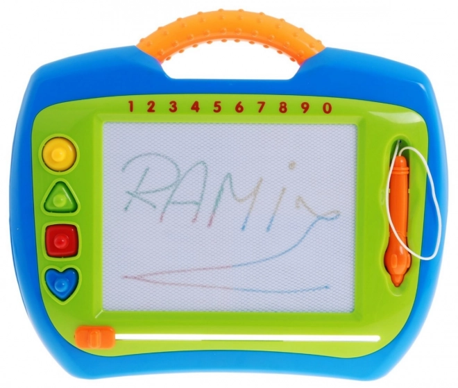 Happy Kids' Puzzle 3+ Kreativní hračka + stylus + 4 razítka + kresby ve 4 barvách