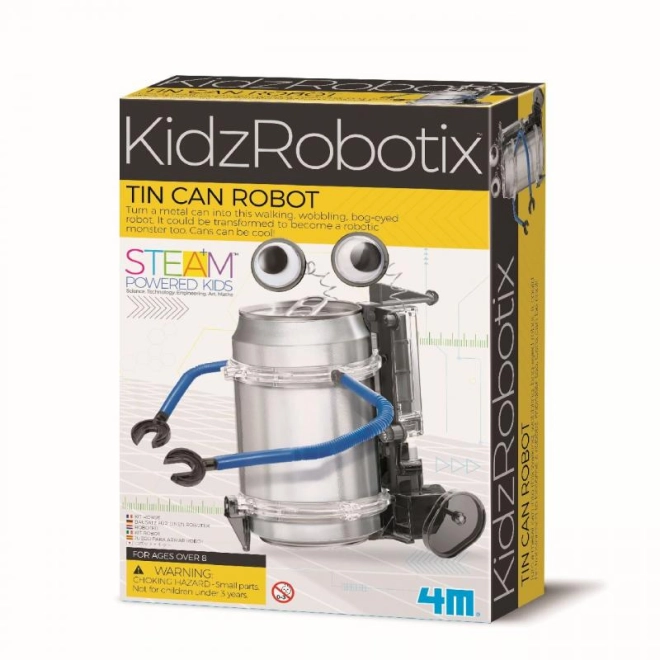 Postav a rozhýbej robota z plechovky