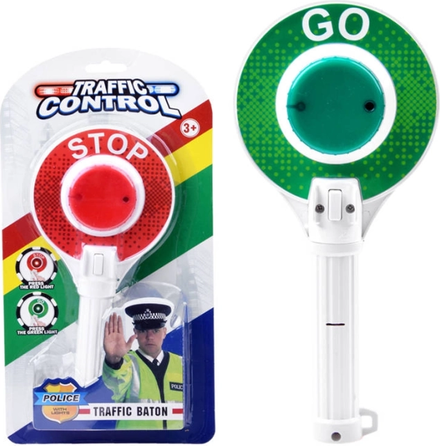 Dětská policejní plácačka stop/go pro výuku dopravních pravidel