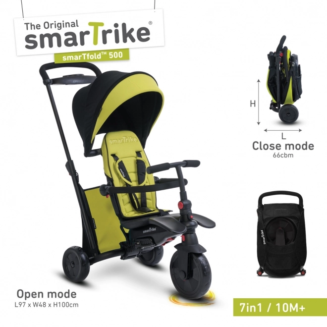 Tříkolka Smart Trike 7 v 1 Smartfold 500 zelená