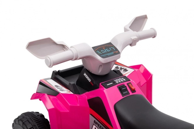 Růžová bateriová čtyřkolka XMX630T s přívěsem
