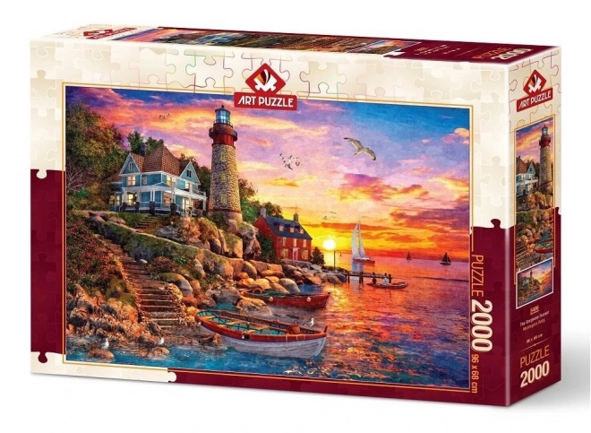 ART PUZZLE Puzzle Nádherný západ slunce 2000 dílků