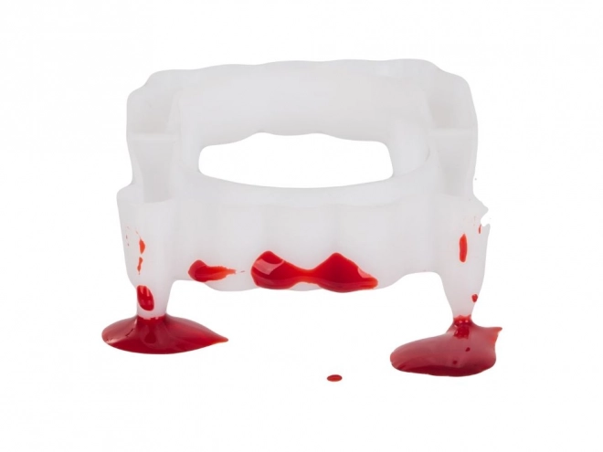 Sada falešných zubů a krve pro Halloween