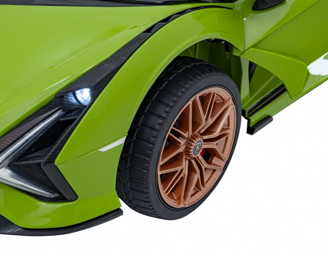 Lamborghini SIAN dětské auto na baterii s ovladačem – Zelené