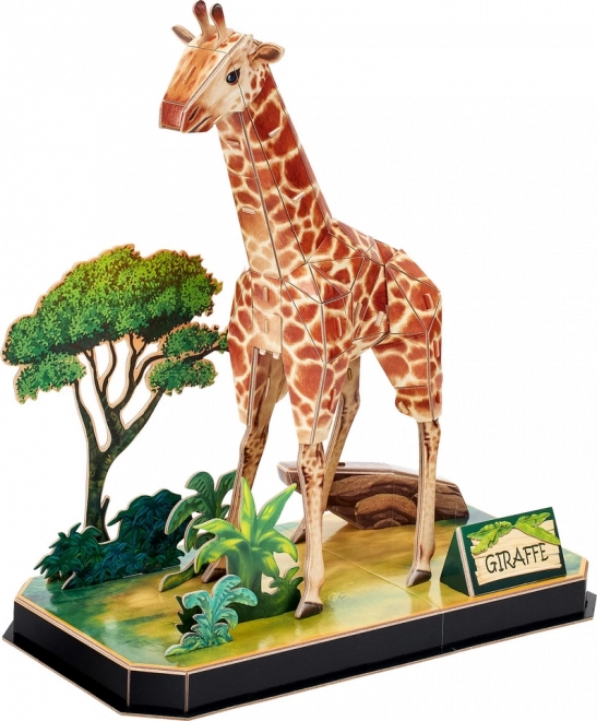 CUBICFUN 3D puzzle Žirafa 43 dílků