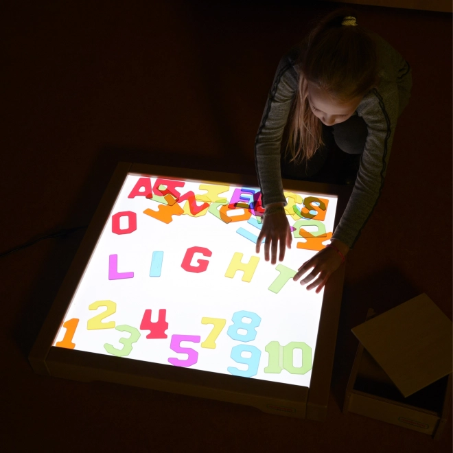 Průhledné číslice a písmena Montessori