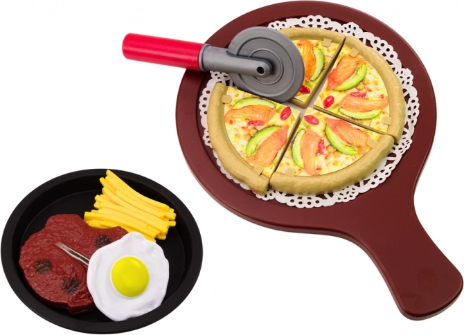 Realistická pizza na krájení