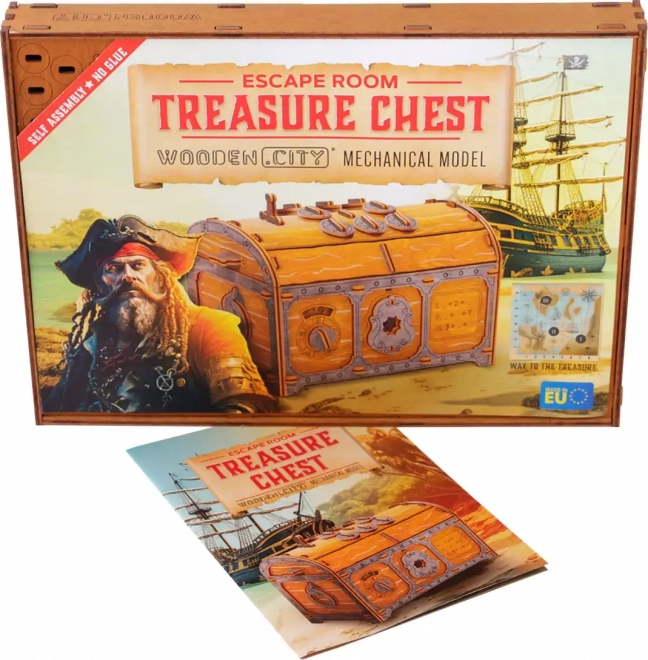 Escape Room Truhla s Pokladem dřevěné 3D puzzle