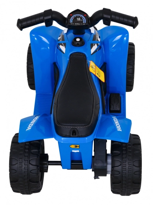 Čtyřkolka Honda 250X TRX s baterií + klakson + LED + eko kůže – Modrá