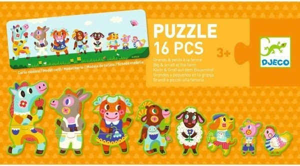 DJECO Puzzle Velcí a Malí na Farmě