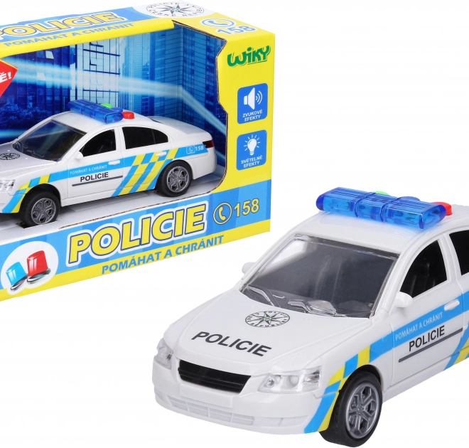 Policejní auto s efekty