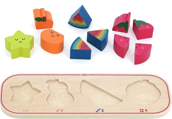 Vkládací Puzzle Učím se Počítat Ovoce Sarah Betz