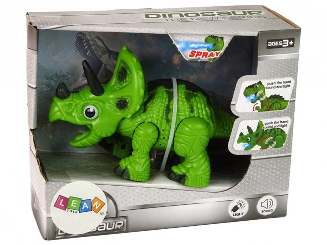 Interaktivní dinosaurus Triceratops s párou a zvukem