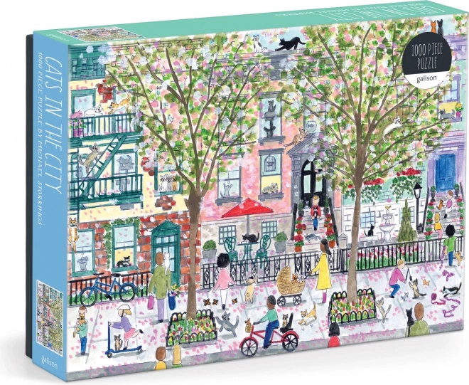 Puzzle Kočky ve Městě 1000 dílků