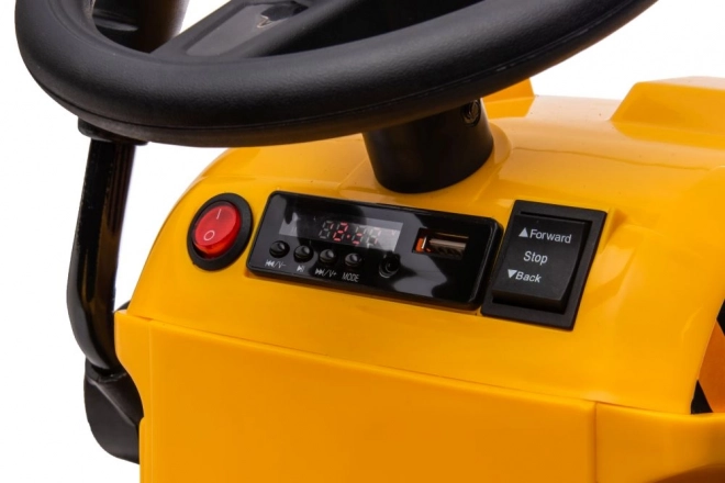 Bateriový traktor s přívěsem S617 žlutý