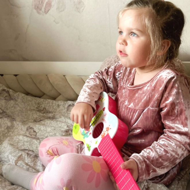 Woopie akustická kytara pro děti růžová 55 cm