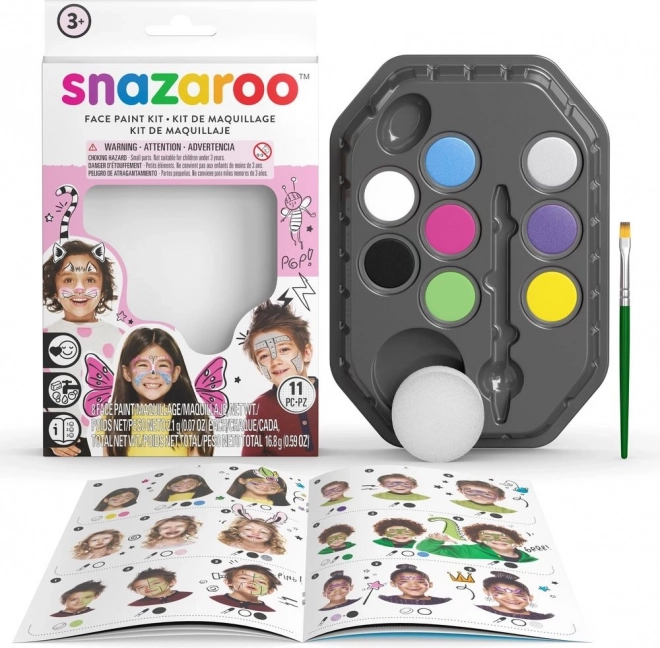 SNAZAROO Sada 8 barev na obličej - Růžová