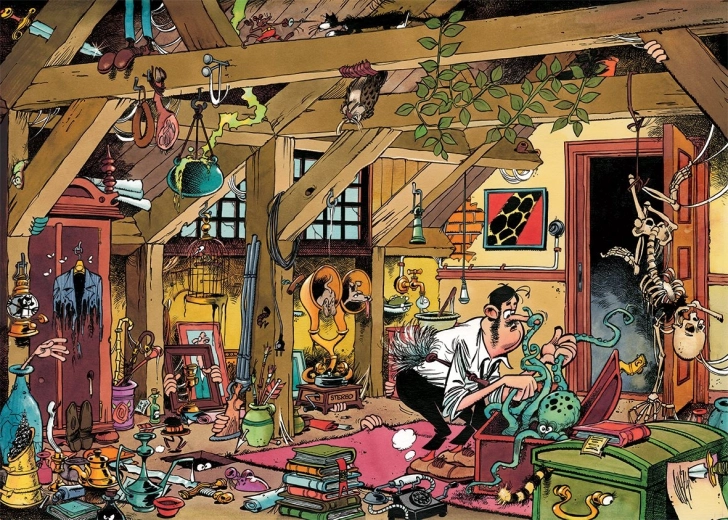 JUMBO Puzzle Jan Van Haasteren Oldtimers: Starý mládenec 1000 dílků