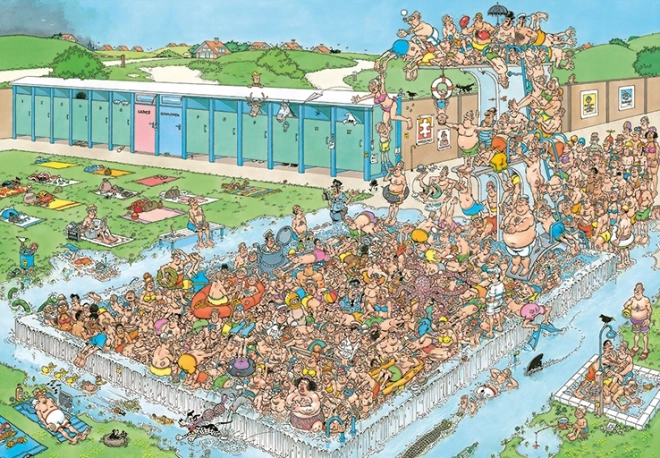 Jumbo puzzle – zábava v bazénu 2000 dílků