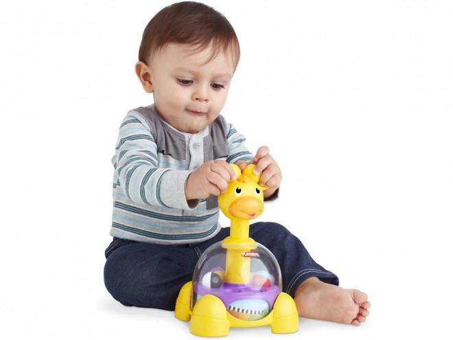 playkool žirafí roztočná věž s kuličkami od hasbro