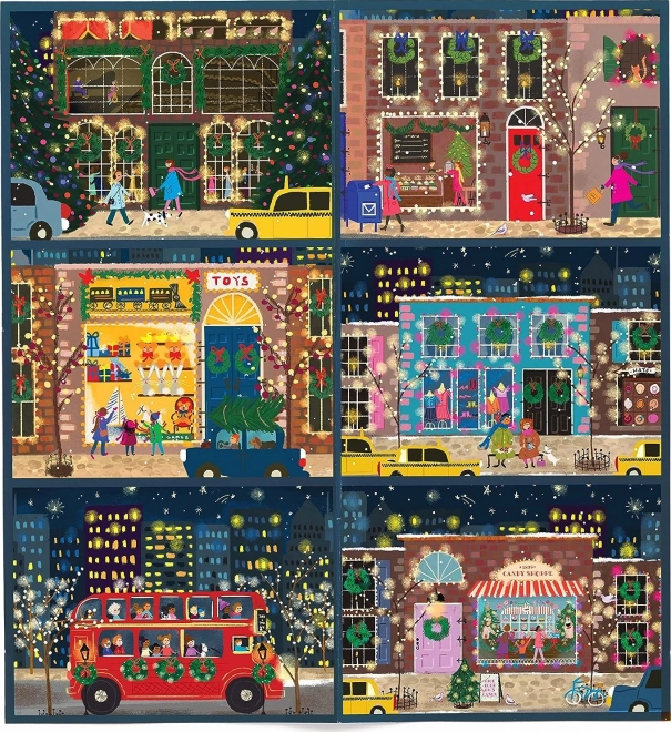 Puzzle adventní kalendář zimní světla