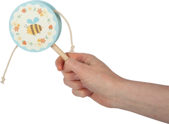 Veselý motiv včelky a květin